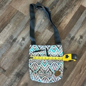 Dakine Geometric Crossbody Bag - Blue and Black